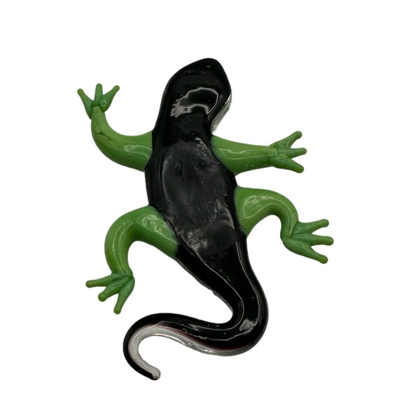 Pier 1 imports Figurine Nelson Gecko Colored Glass in Box Collectible 3” inch - Picture 5 of 5